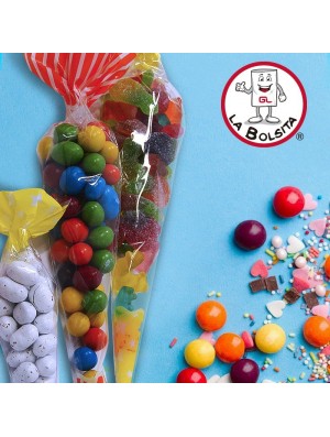 Bolsa tipo cono chica Decorada